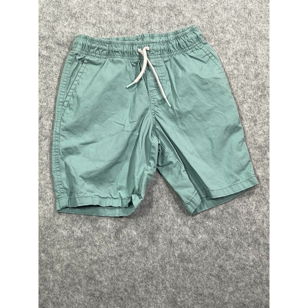 The Cat & Jack Boys Pull On Drawstring Shorts Green In Size S (6-7)